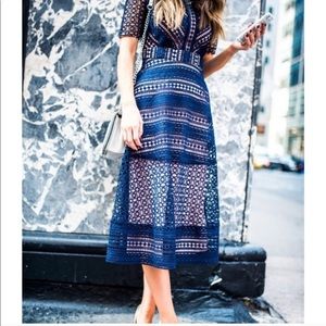 ASOS NWT Premium Occasion Lace Midi Dress